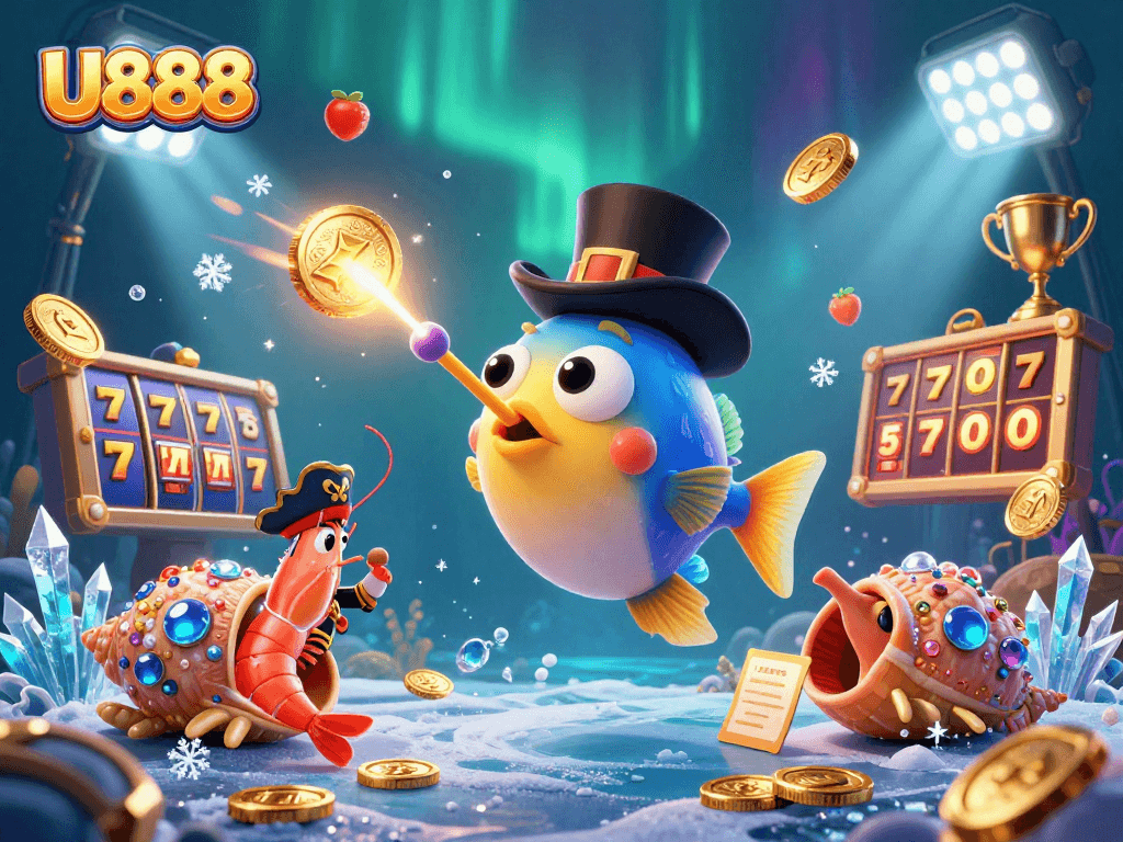 Experience thrilling slots victories with U888's dazzling underwater world of treasures.