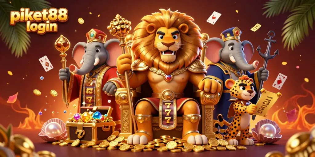 Engage with thrilling slots at piket88 login, featuring adventurous characters and vibrant casino elements.