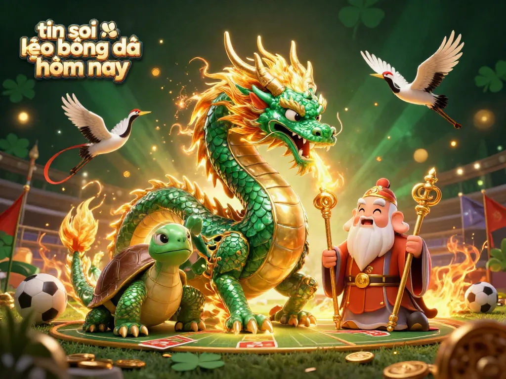 Engage in tin soi kèo bóng đá hôm nay with dynamic characters amidst sports betting elements.