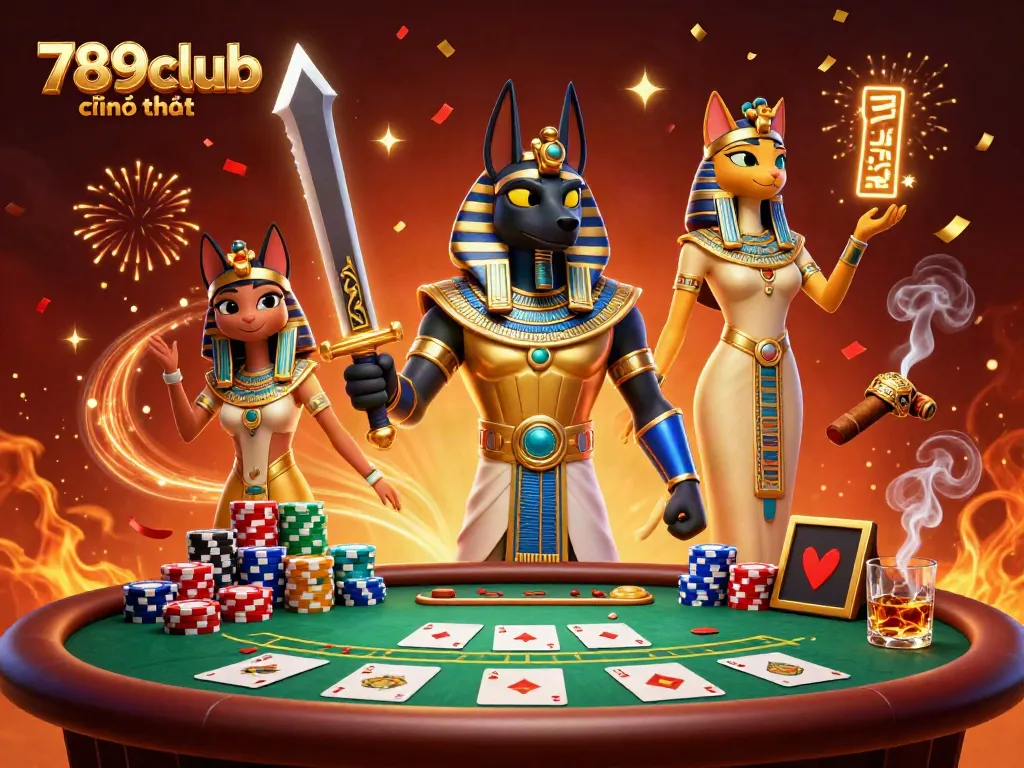 Experience thrilling gameplay with the 789club chính thức in vibrantly illustrated 3D casino scene