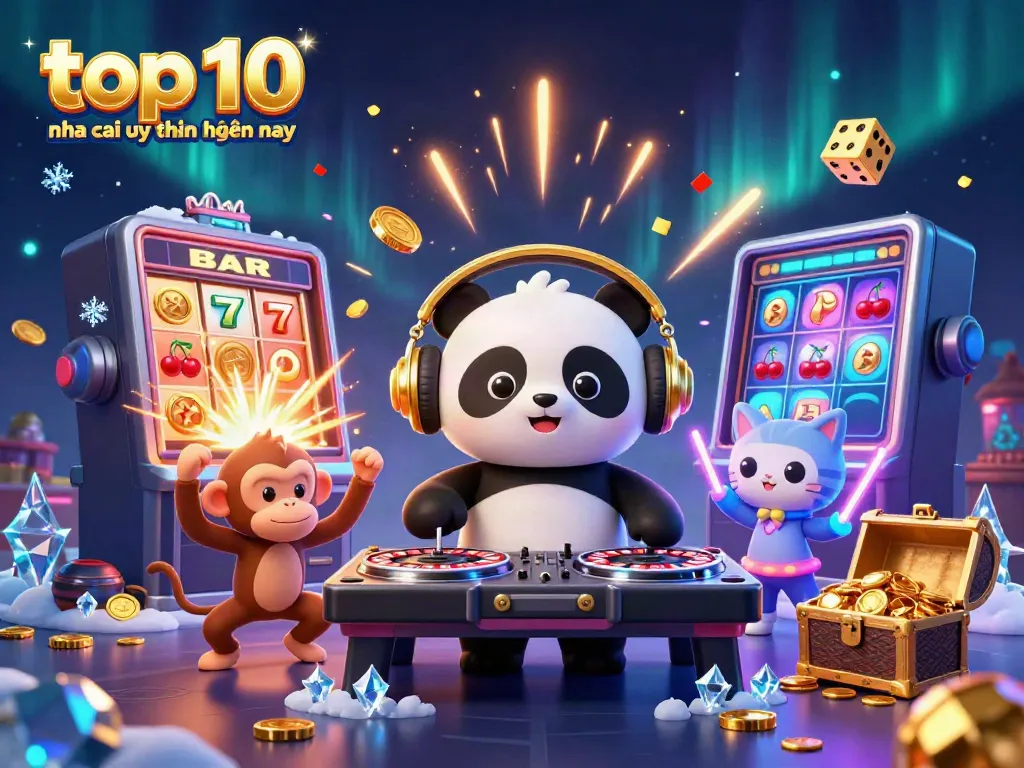 Engage with the thrill of the top 10 nha cai uy tin hiện nay showcased in a vibrant, dynamic casino scene.