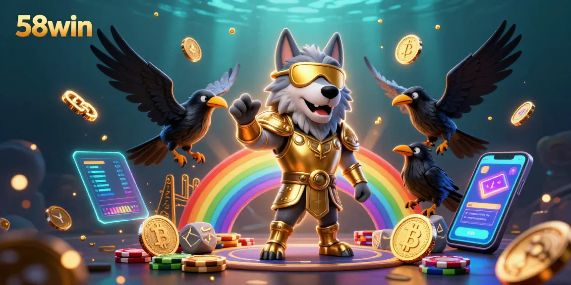 Engage with 58win's vibrant casino atmosphere, featuring unique game elements and colorful characters.