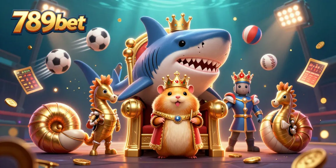 Engage with the vibrant 789bet underwater casino scene featuring a hamster king and dynamic betting elements.